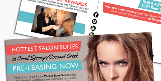 Phenix Salon Suites Postcard Mailer